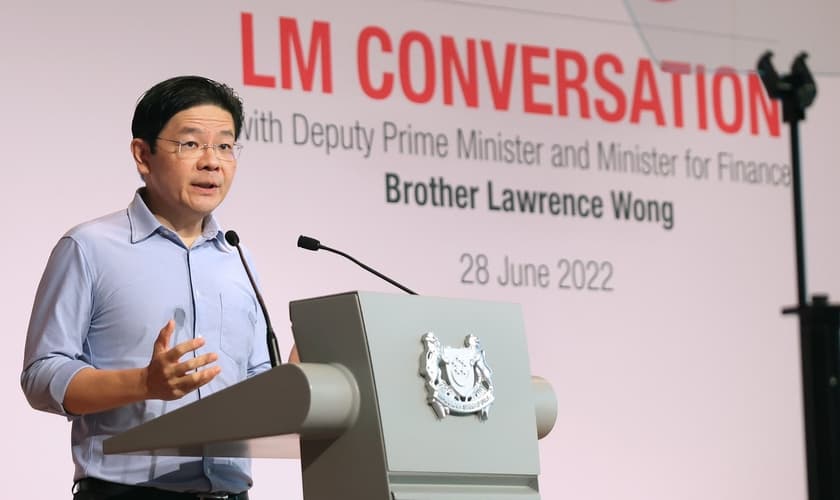 Lawrence Wong, vice-primeiro-ministro de Singapura. (Foto: Twitter/Lawrence Wong)