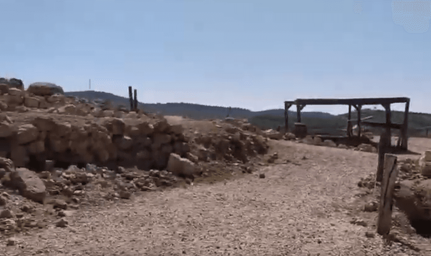 Escavações acontecem na cidade antiga bíblica de Siló. (Captura de tela/YouTube/CFOIC Heartland)