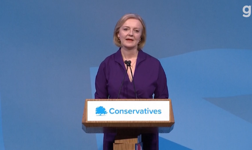 Liz Truss é eleita a nova primeira-ministra do Reino Unido. (Captura de tela/G1)