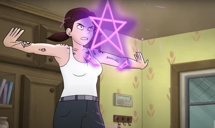 Cena da animação “Little Demon”. (Foto: Captura de tela/YouTube FX Networks)