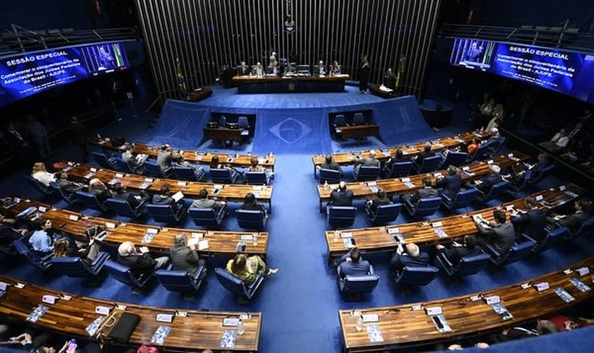 Plenário do Senado durante sessão especial. (Foto: Edilson Rodrigues/Agência Senado)