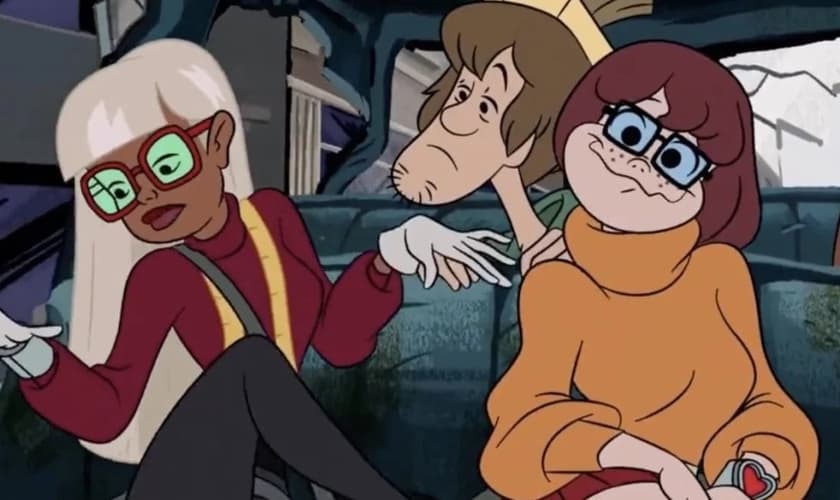 Da esquerda, Coco Diablo, Salsicha e Velma em "Trick or Treat Scooby-Doo!" (Reprodução: Animação Warner Bros.)