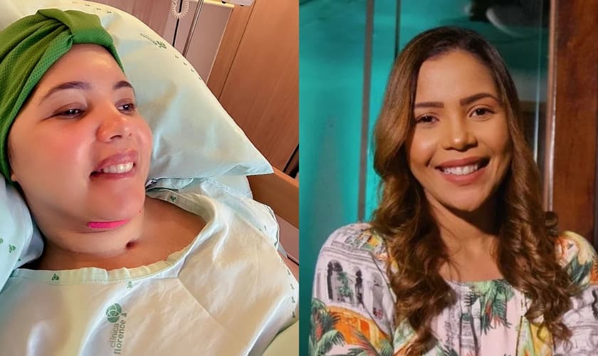 A família postou uma foto de Amanda sorrindo para registrar o milagre. (Foto: Instagram/Amanda Wanessa).