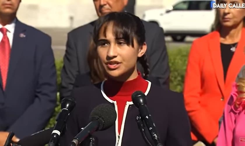 Chloe Cole. (Foto: Captura de tela/YouTube The DC Shorts)