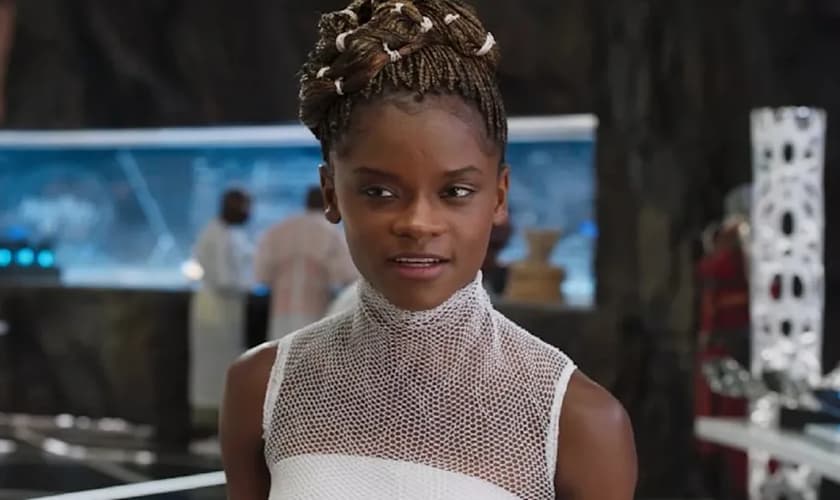 Letitia Wright conheceu o Evangelho em um estudo bíblico para atores. (Foto: Divulgação/Marvel).