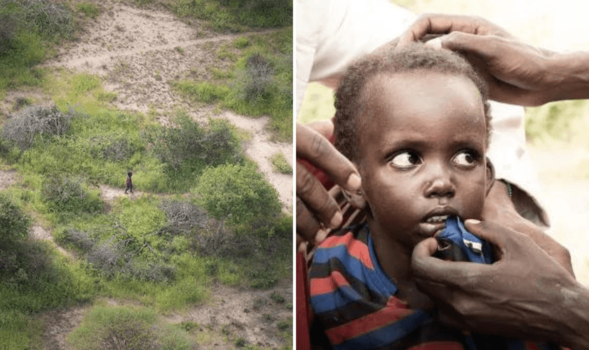 Ayub estava sozinho no deserto e enfrentando o mau tempo, fome, predadores e um caso de malária. (Foto: Reprodução/TODAY/Sheldrick Wildlife Trust)