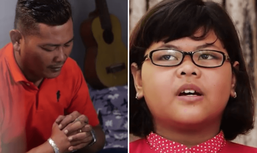 Abel testemunha sobre a conversão de seu pai. (Captura de tela CBN News)