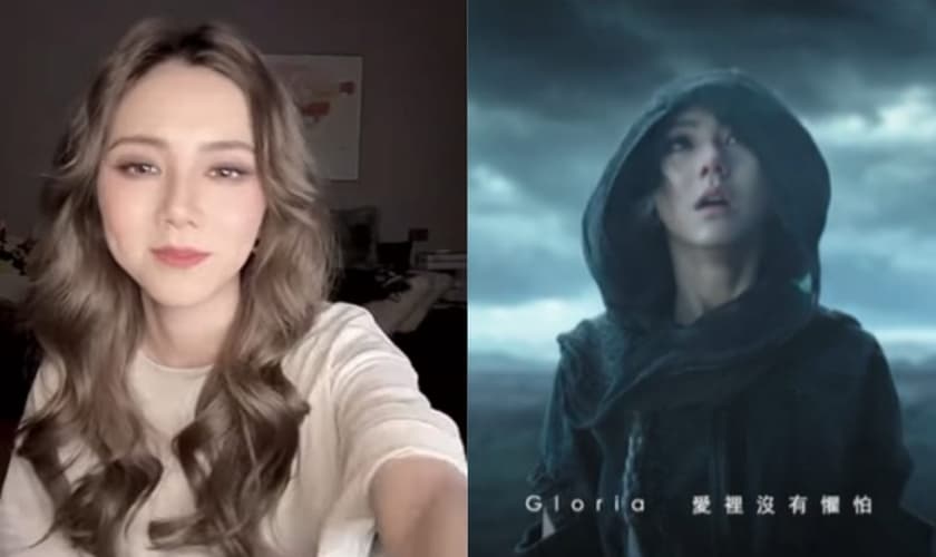 G.E.M postou um vídeo louvando em português, em agradecimento. (Foto: Instagram/G.E.M./Reprodução/YouTube/GEM).