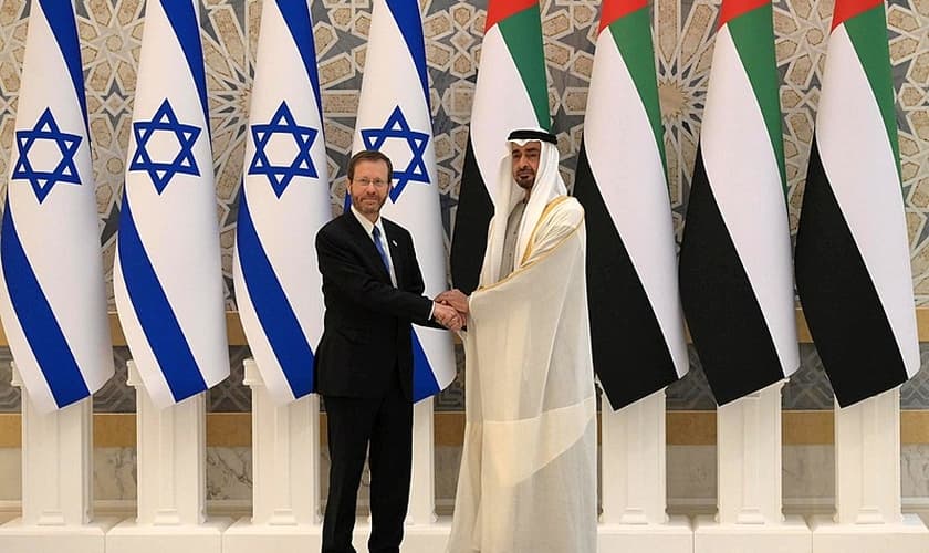 Visita Presidencial de Isaac Herzog aos Emirados Árabes Unidos, em janeiro de 2022. (Foto: Creative Commons)