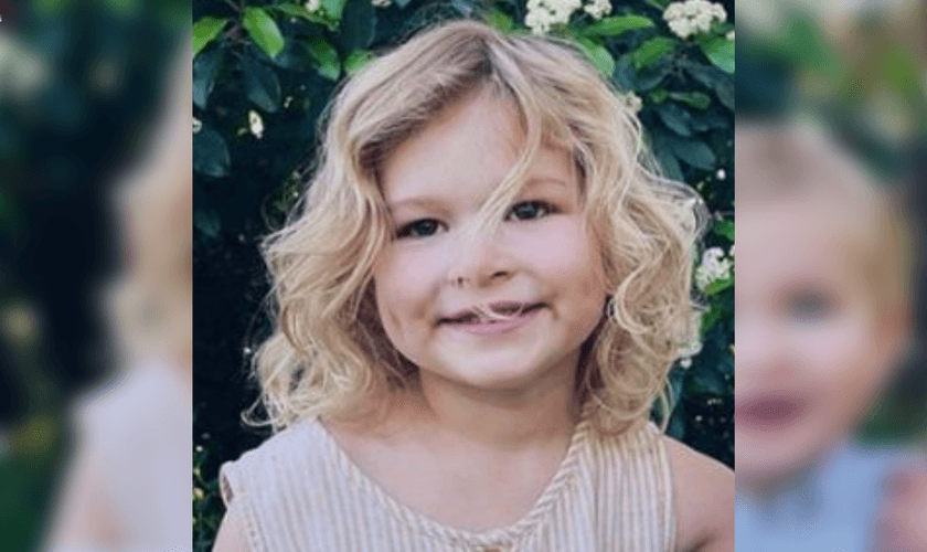 A pequena Kira Ekelyck. (Foto: Reprodução/GOD TV)