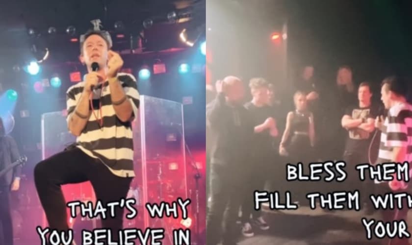 Luke Greenwood pregou e orou em um clube de rock em Varsóvia. (Foto: Instagram/Luke Greenwood).