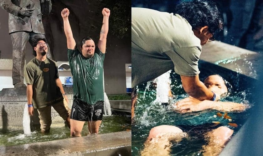 Estudantes foram batizados em campis nos EUA. (Foto: Facebook/New Life Young Adults).