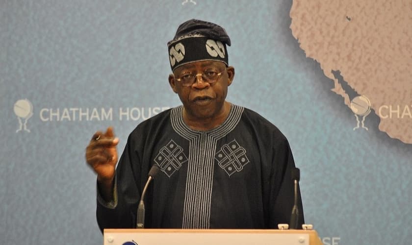 Bola Tinubu, presidente eleito da Nigéria. (Foto: Reprodução/Wikimedia Commons/Chatham House)