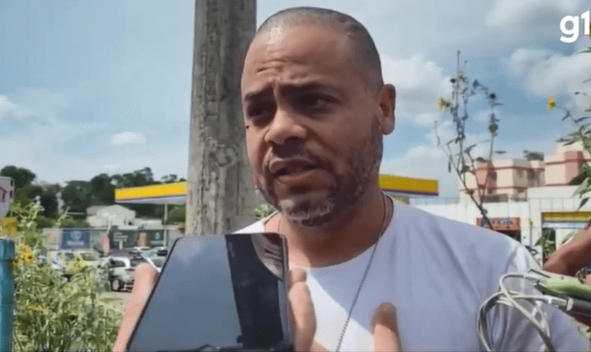 Bruno Bride disse que perdoa o criminoso por ser cristão. (Foto: Reprodução/G1).