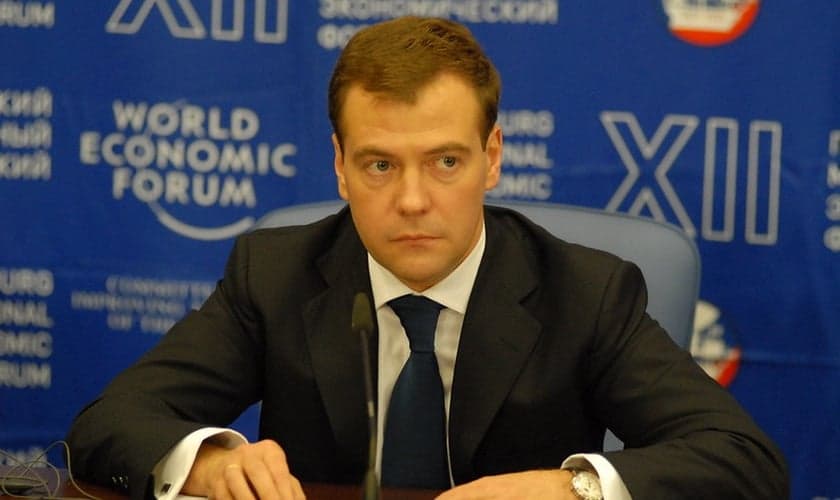 Dmitry Medvedev, vice-presidente do Conselho de Segurança da Rússia. (Foto: World Economic Forum/Alexander Belenky)