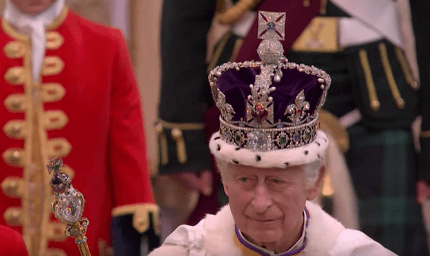 O serviço de coroação do Rei Charles III. (Captura de tela/YouTube/The Royal Family)