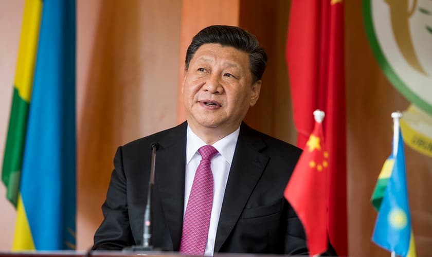 Presidente Xi Jinping em coletiva de imprensa, Kigali, 23 de julho de 2018. (Foto: Paul Kagame/Flickr/Creative Commons)