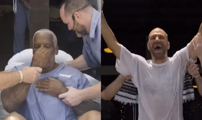 O God Behind Bars pregou o Evangelho e 35 detentos aceitaram a Jesus. (Foto: Reprodução/YouTube/God Behind Bars).