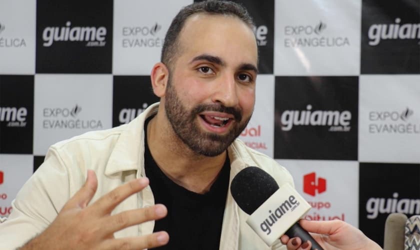 Arthur Callazans na Expoevangélica. (Foto: Reprodução/Guiame).