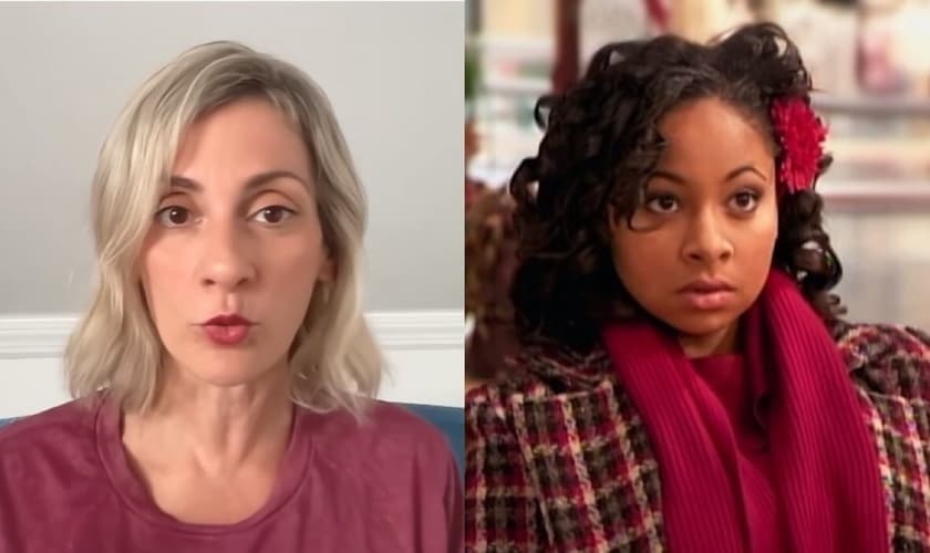 Jenn Nizza faz alerta sobre as declarações de Raven-Symoné. (Foto: Reprodução/YouTube/Disney Channel/CBN News)