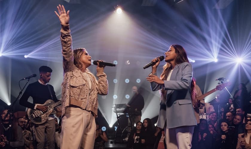 Mari Borges e Aline Barros. (Foto: Divulgação/Musile Records).