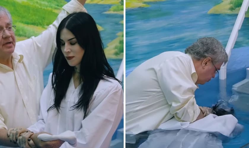 Batismo de Katherine Von Drachenberg. (Foto: Instagram/Kat Von D)