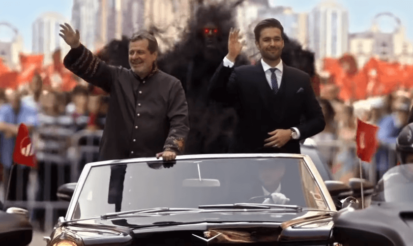 Cena da série Anticristo. (Captura de tela/da Univer Vídeo)