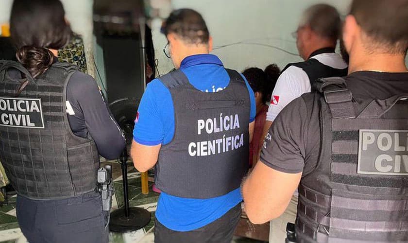 Policiais foram mobilizados para a operação. (Foto: Divulgação/PC Ceará)