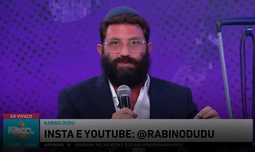 Rabino Dudu Levinzon. (Captura de tela/YouTube) 