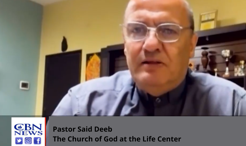 Pastor Said Deeb, em entrevista à CBN News. (Captura de tela/CBN News)
