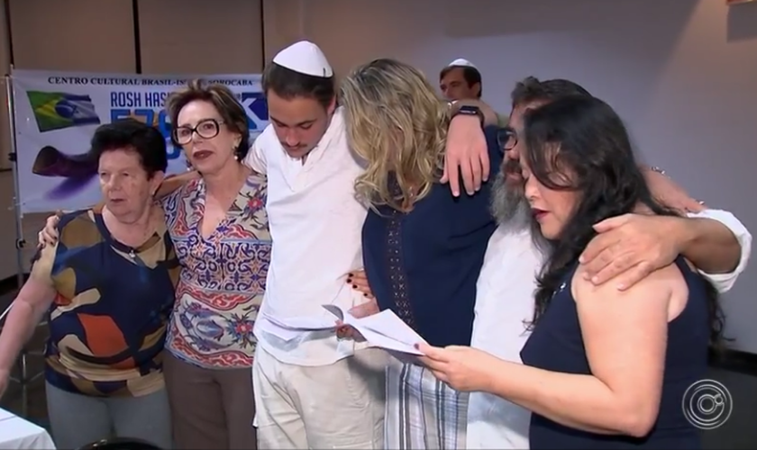 Comunidade judaica em Sorocaba, SP. (Captura de tela/TVTem)