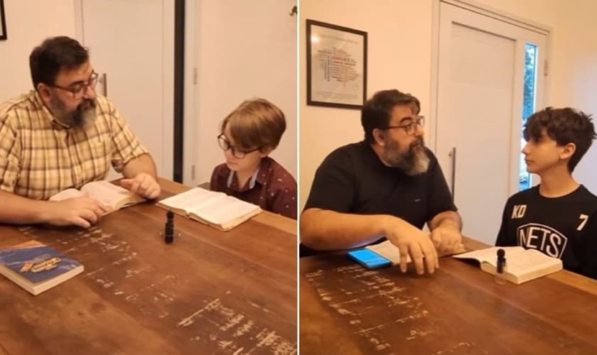 Pastor Ricardo Firagi e seus filhos. (Foto: Reprodução/Instagram/Ricardo Firagi)