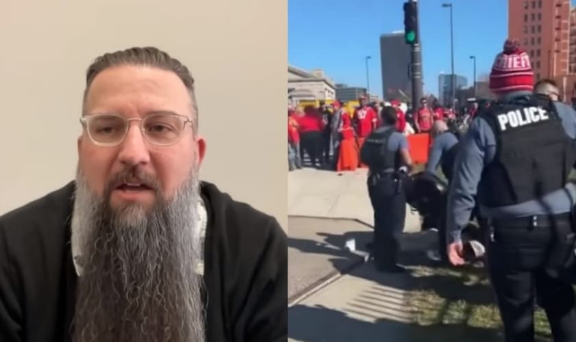 O pastor Timmy Hensel e sua família escaparam do tiroteio. (Foto: Reprodução/CBN News).