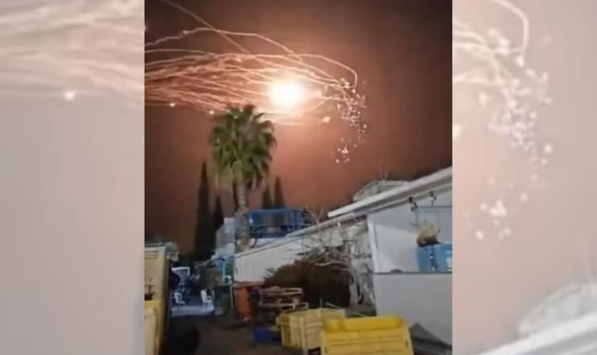 Israel é atacado pelo Hezbollah. (Captura de tela: Instagram/Conexão Política Brasil)