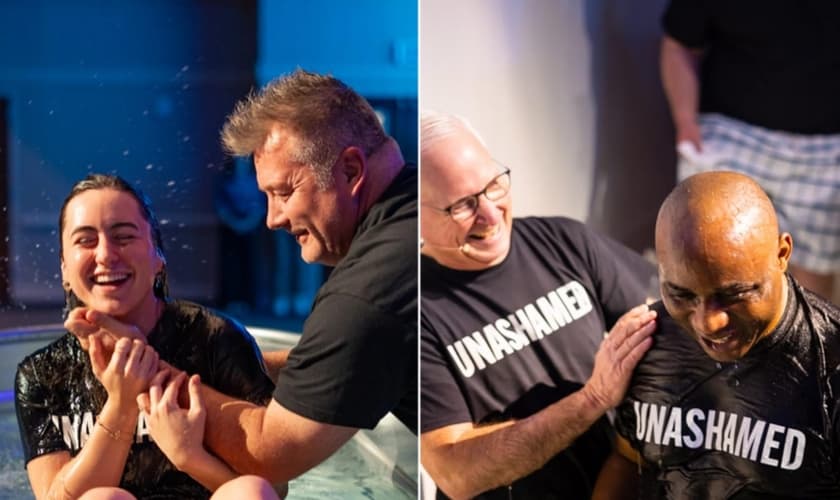 Mais de 90 pessoas foram batizadas no último domingo (10). (Foto: Instagram/First Baptist Church of Hendersonville).