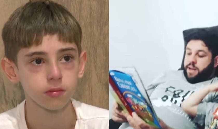 Pierry de 11 anos quer encontrar a Bíblia do pai. (Foto: Reprodução/YouTube/Balanço Geral).