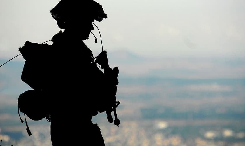 Soldado das Forças de Defesa de Israel na base militar das Colinas de Golã. (Foto: Israel Defense Forces)