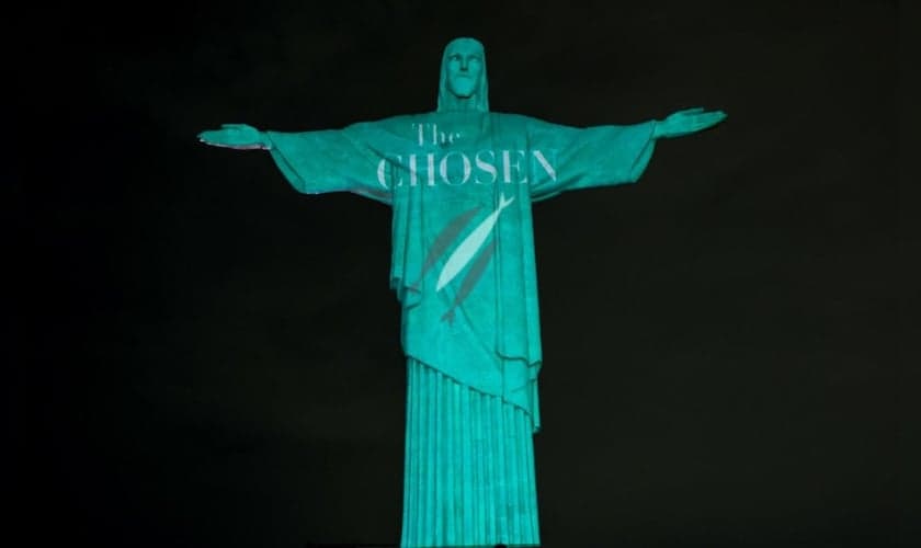 Cristo Redentor homenageia The Chosen. (Foto: Divulgação The Chosen)
