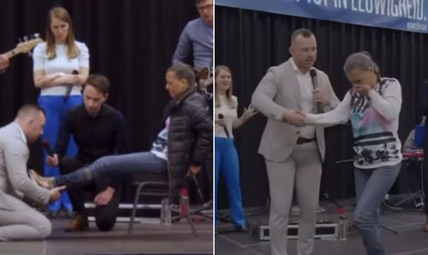 Cilly foi curada após a oração. (Foto: Reprodução/Instagram/Frontrunners)