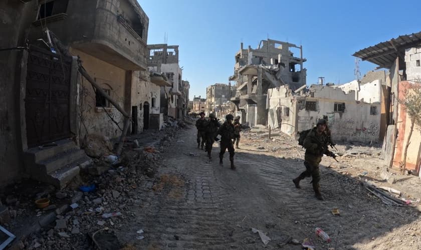Soldados israelenses em Gaza em 31 de outubro. (Foto: Wikipedia)