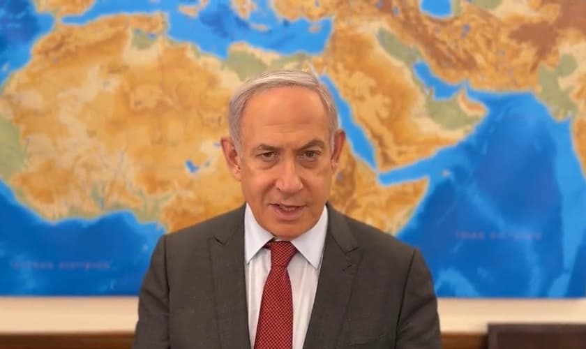 Benjamin Netanyahu. (Captura de tela: Vídeo/The Jerusalem Post)