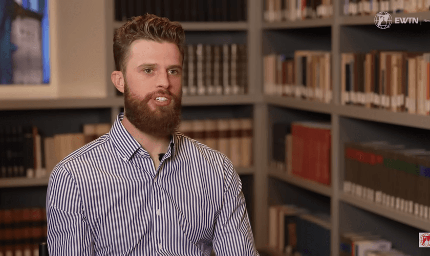 Harrison Butler. (Foto: Reprodução/YouTube/EWTN).