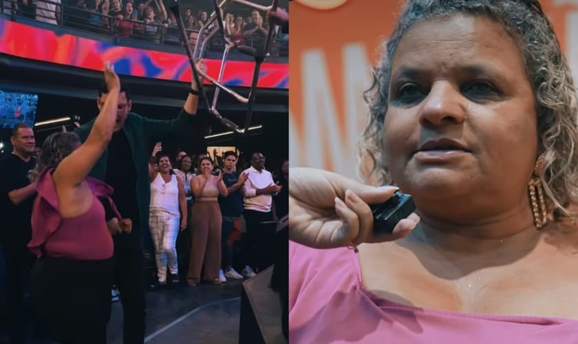Eliane foi curada da poliomielite. (Foto: Reprodução/Instagram/Igreja Batista da Lagoinha).