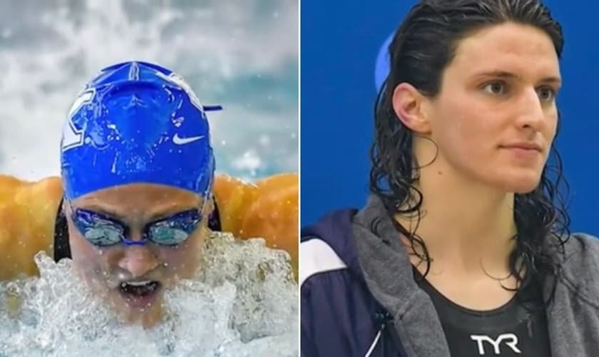 Lia Thomas. (Foto: Reprodução/YouTube/NewsNation)