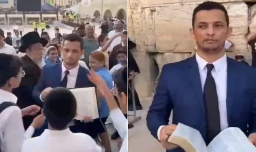 O pastor Alan foi expulso por judeus do Muro das Lamentações. (Foto: Reprodução/Instagram).