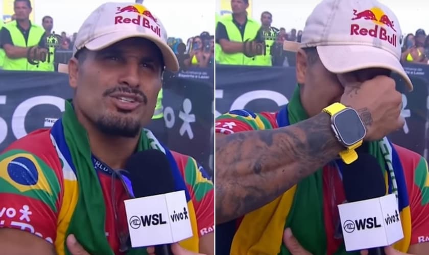 O surfista venceu a final brasileira do Circuito Mundial de Surfe. (Foto: Reprodução/Instagram/WSL).