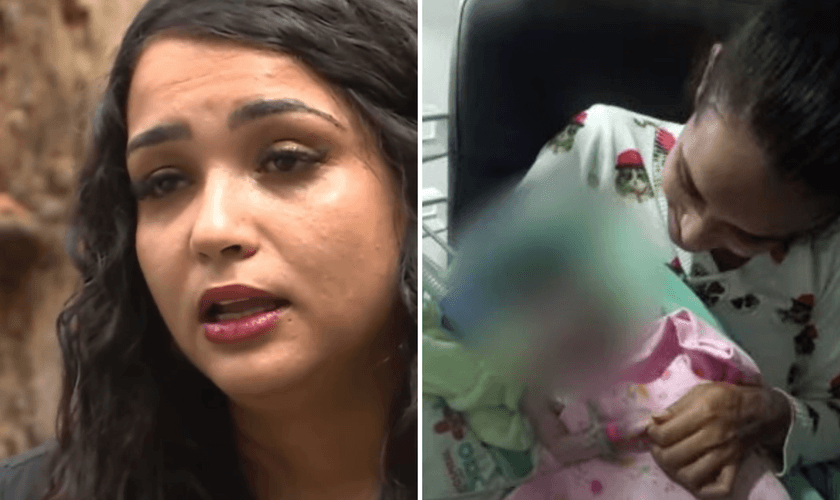 Dieisy Leticia testemunha sobre ressurreição da filha. (Captura de tela/YouTube/TV Tarobá)