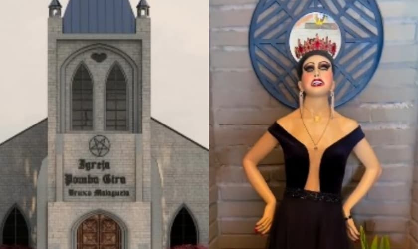 O local construído por um pai de santo recebeu críticas. (Foto: Reprodução/Instagram).