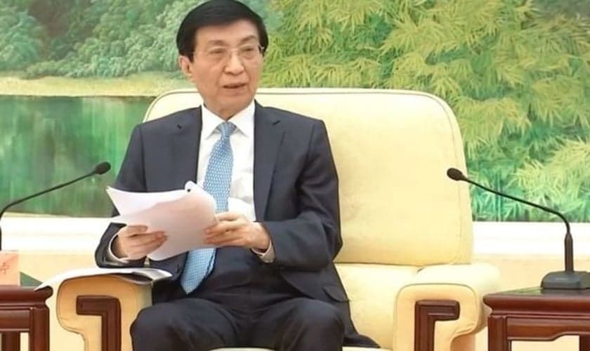 Wang Huning, membro do Comitê Permanente do Bureau Político do Comitê Central do Partido Comunista Chinês (PCC). (Foto: Weibo)
