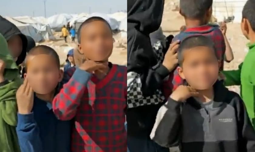 As crianças foram expostas a ideologia extremista do Estado Islâmico. (Foto: Reprodução/Sky News).